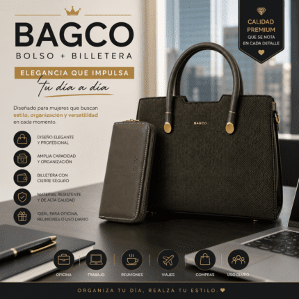 BOLSO BAGCO - TEXTURA LINEAS DIAGONALES