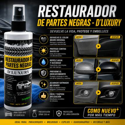 RESTAURADOR DE PARTES NEGRAS - D’LUXURY