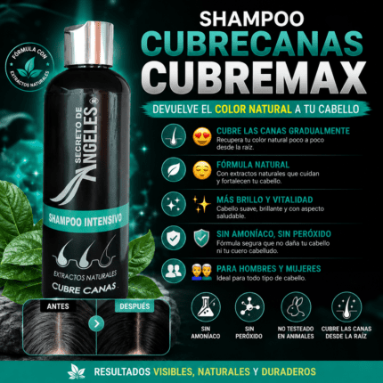 SHAMPOO CUBRECANAS CUBREMAX
