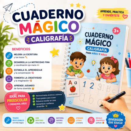 CUADERNO MÁGICO CALIGRAFÍA
