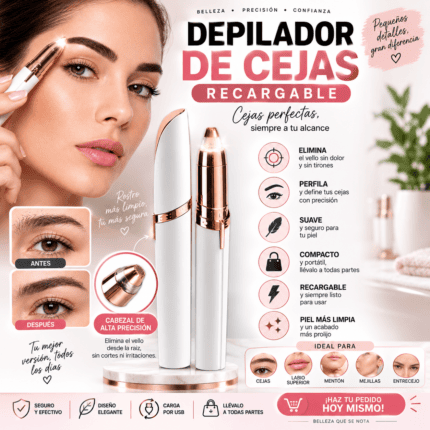 DEPILADOR DE CEJAS RECARGABLE