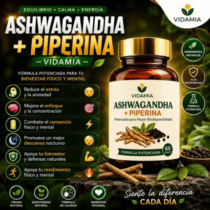 ASHWAGANDHA + PIPERINA – VIDAMIA