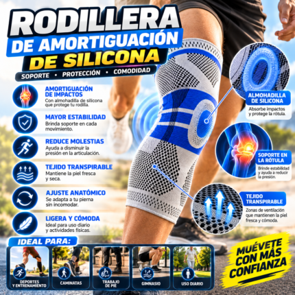 RODILLERA DE AMORTIGUACIÓN DE SILICONA